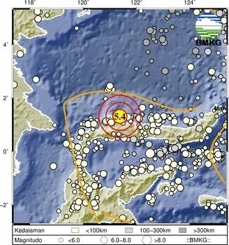 Gempaa bumi tektonik berkekuatan magnitudo (M) 5,1 mengguncang wilayah pantai barat laut Kabupaten Buol, Sulawesi Tengah, Minggu (12/7/2026) malam. Badan Meteorologi, Klimatologi, dan Geofisika (BMKG) memastikan gempa tersebut tidak berpotensi menimbulkan tsunami.